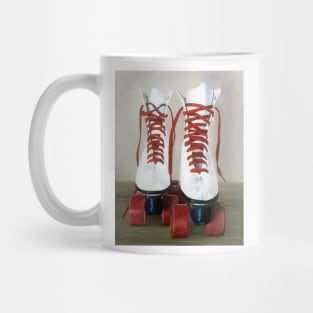 Retro Roller Skates - oil painting Mug